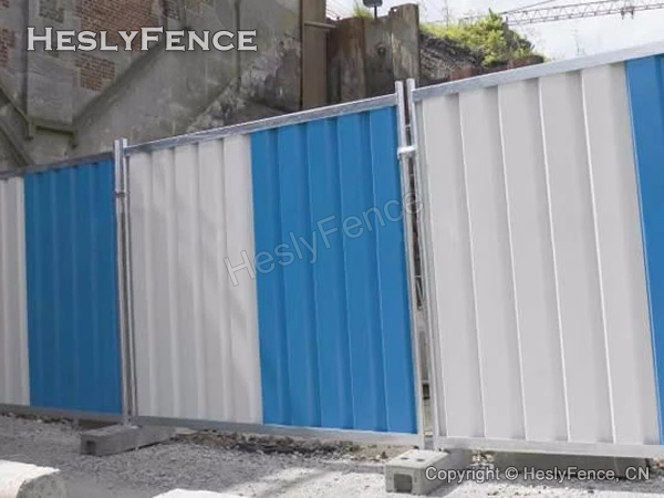 corrugated steel sheet fence panel
